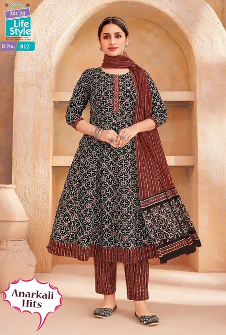 Anarkali Hits Vol 1 By Mcm Cotton Best Anarkali Kurti Set Wholesale Shop In Surat
